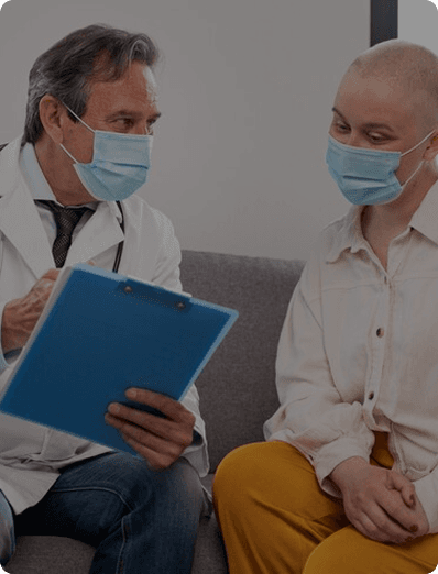 Doctor discussing treatment with patient